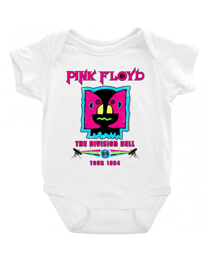 Pink Floyd Baby Short Sleeve Bodysuit | Division Bell 1994 Tour Design Bodysuit $7.38 Kids