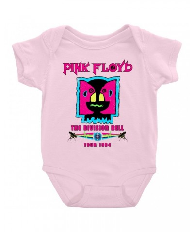 Pink Floyd Baby Short Sleeve Bodysuit | Division Bell 1994 Tour Design Bodysuit $7.38 Kids