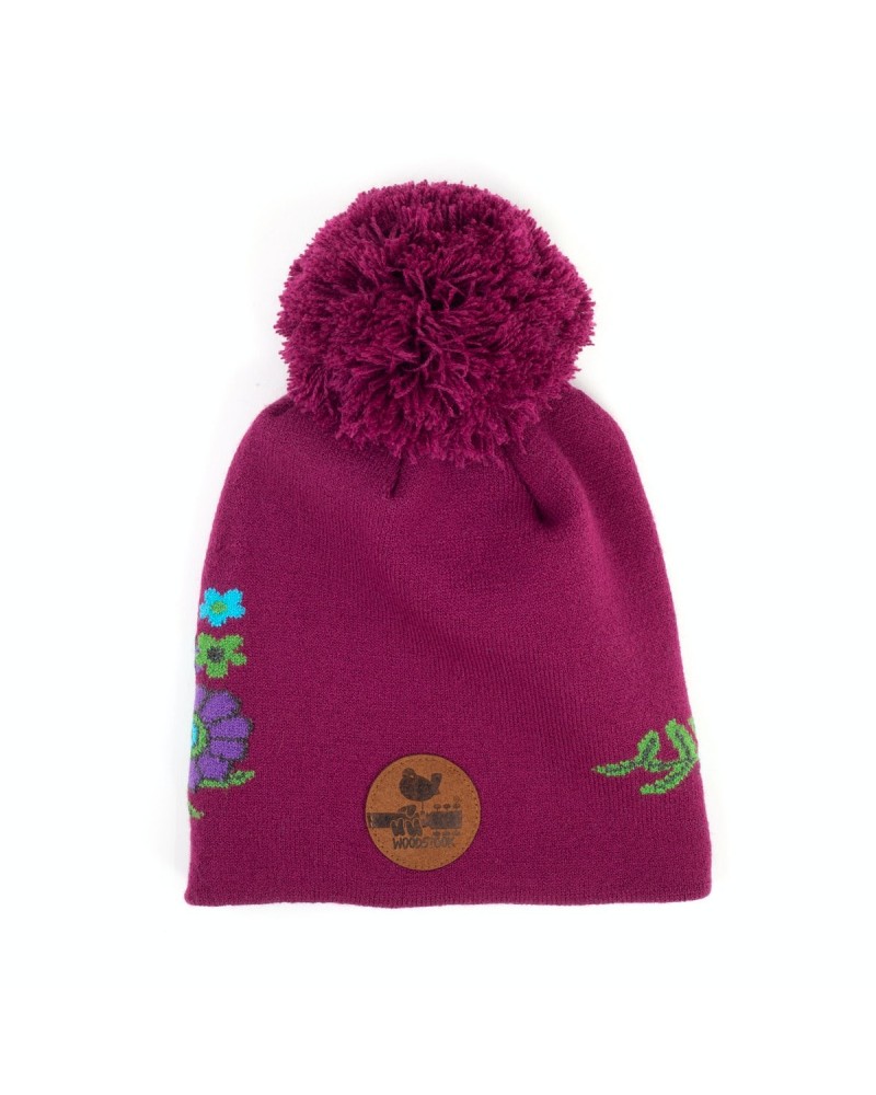 Woodstock Purple Floral Print Beanie $4.20 Hats