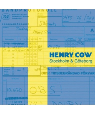 Henry Cow LP - Stockholm & Goteborg (Vinyl) $25.10 Vinyl