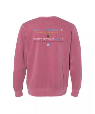 Queens of the Stone Age Desert Sessions Crewneck - Red $12.60 Sweatshirts