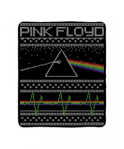 Pink Floyd Sherpa Blanket | Dark Side Of The Moon Holiday Needlepoint Blanket $28.68 Blankets