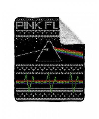 Pink Floyd Sherpa Blanket | Dark Side Of The Moon Holiday Needlepoint Blanket $28.68 Blankets