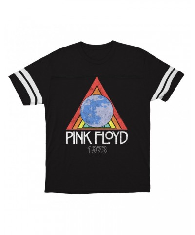 Pink Floyd T-Shirt | 1973 Gone Global Distressed Football Shirt $15.49 Shirts