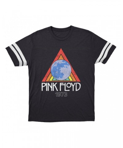 Pink Floyd T-Shirt | 1973 Gone Global Distressed Football Shirt $15.49 Shirts