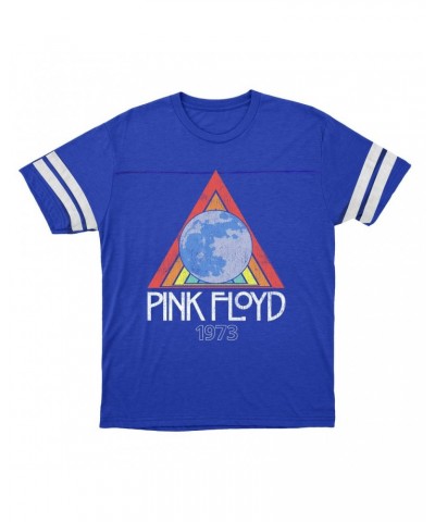 Pink Floyd T-Shirt | 1973 Gone Global Distressed Football Shirt $15.49 Shirts