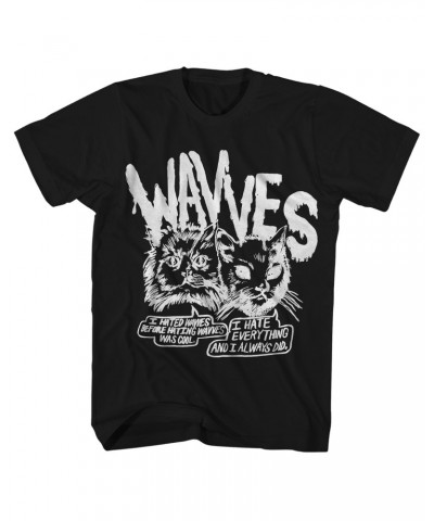 Wavves T-Shirt | Cynical Cats Comic Shirt $10.64 Shirts