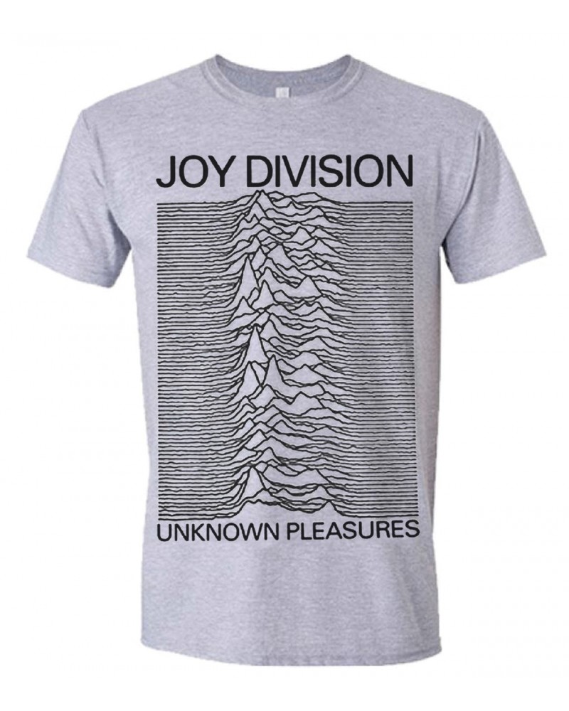 Joy Division T-Shirt - Unknown Pleasures Grey (Bolur) $18.22 Shirts