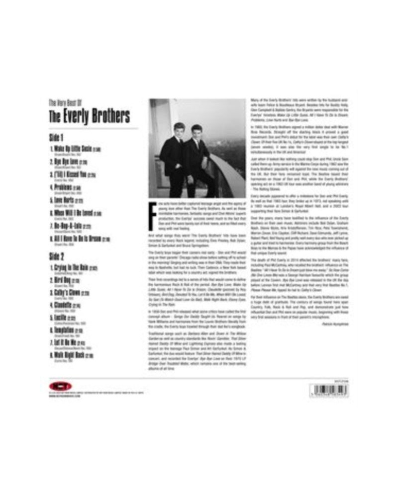 The Everly Brothers LP - The Very Best Of The Everly Brothers (White Vinyl) $14.22 Vinyl