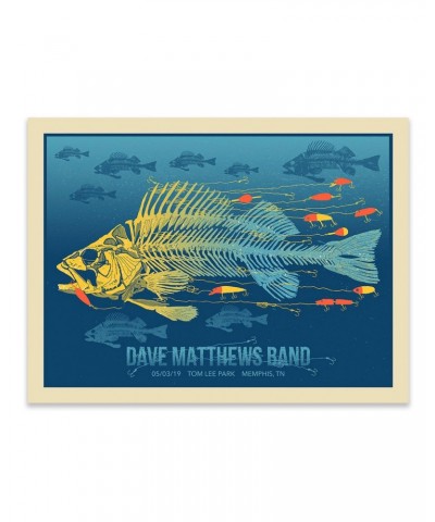 Dave Matthews Band Show Poster - Memphis TN 5/3/2019 $24.00 Decor