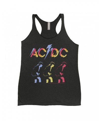 AC/DC Ladies' Tank Top | Angus Young Triple Color Concert Image Shirt $9.84 Shirts