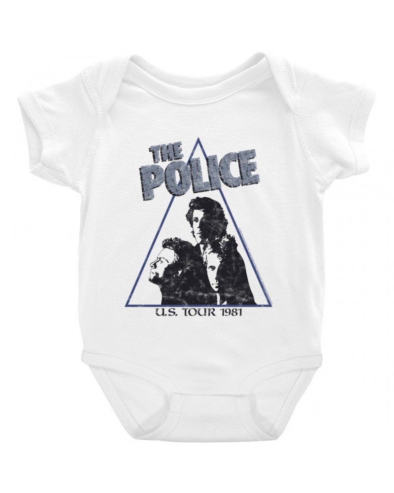 The Police Baby Short Sleeve Bodysuit | Zenyatta Mondatta 1981 U.S. Tour Bodysuit $7.58 Kids