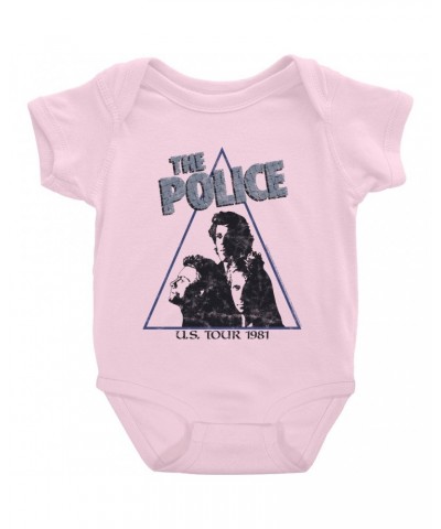 The Police Baby Short Sleeve Bodysuit | Zenyatta Mondatta 1981 U.S. Tour Bodysuit $7.58 Kids