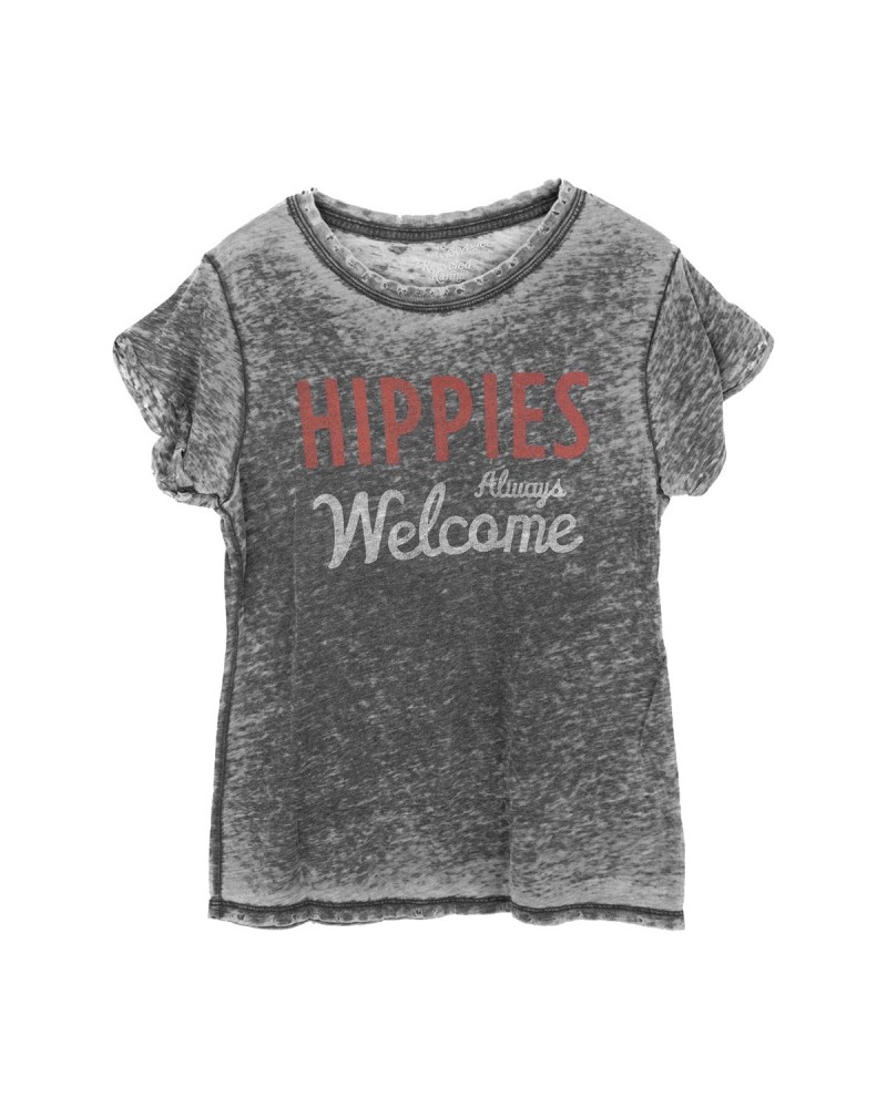 Woodstock Hippies Always Welcome Ladies T-shirt $2.20 Shirts