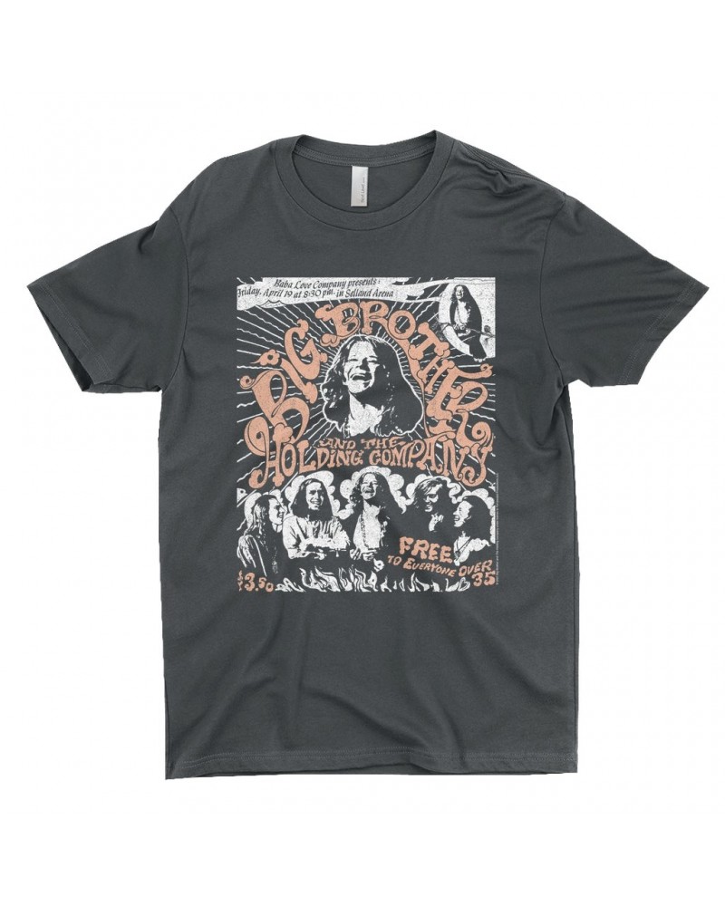 Big Brother & The Holding Company T-Shirt | Featuring Janis Joplin Fresno Concert Flyer Big Brother and The Holding Co. Shirt...