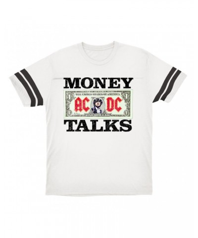 AC/DC T-Shirt | Money Talks Design Football Shirt $15.49 Shirts