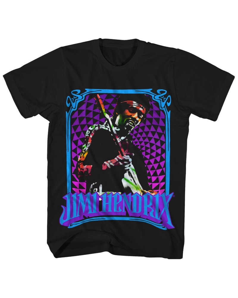 Jimi Hendrix T-Shirt | Fractal Frame Shirt $10.78 Shirts