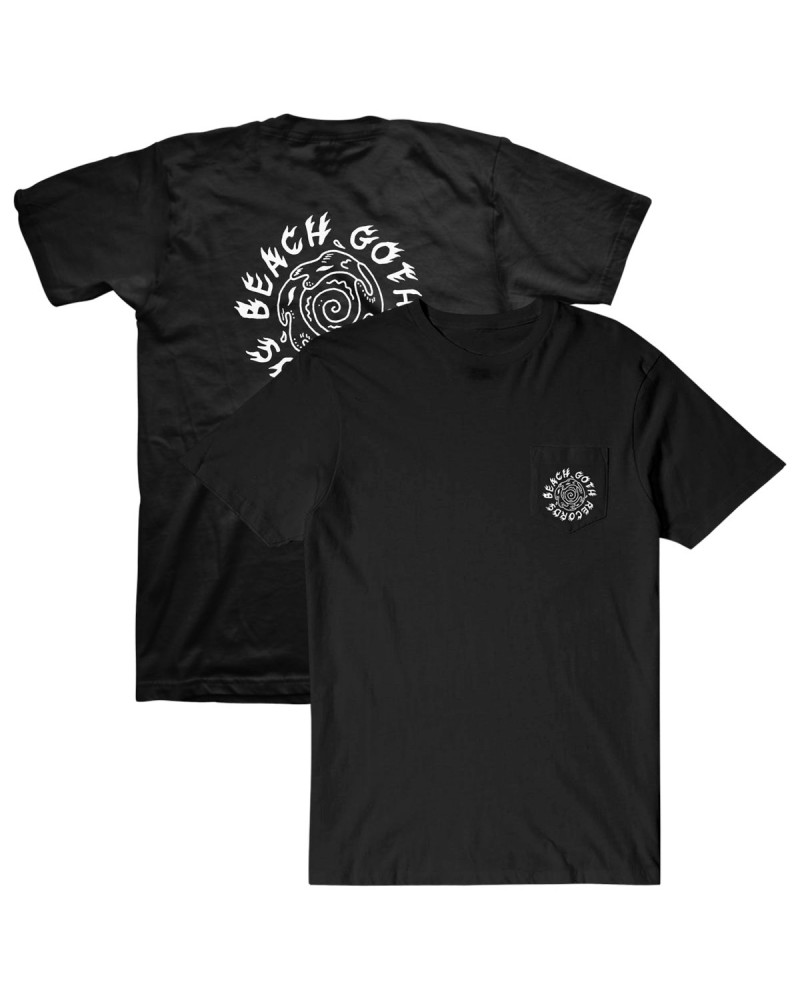 The Growlers Beach Goth Records Spiral Pocket T-Shirt $14.40 Shirts