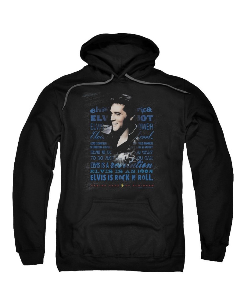 Elvis Presley Hoodie | ICON Pull-Over Sweatshirt $16.00 Sweatshirts