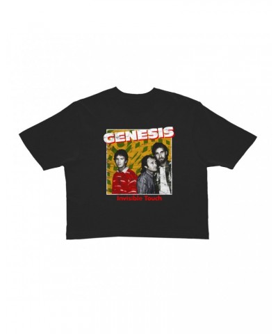 Genesis Ladies' Crop Tee | Invisible Touch Throwback Poster Distressed Crop T-shirt $11.59 Shirts