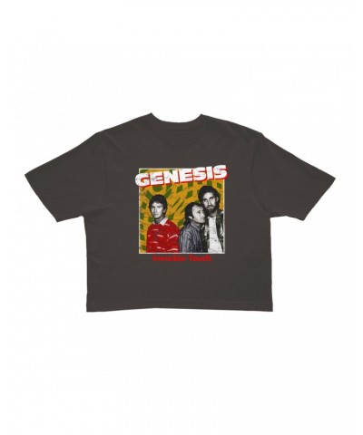 Genesis Ladies' Crop Tee | Invisible Touch Throwback Poster Distressed Crop T-shirt $11.59 Shirts