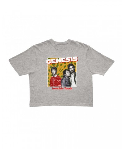 Genesis Ladies' Crop Tee | Invisible Touch Throwback Poster Distressed Crop T-shirt $11.59 Shirts