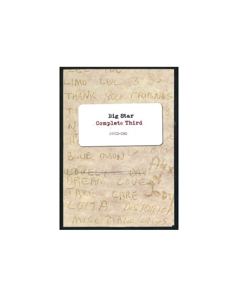 Big Star Complete Third CD $23.69 CD