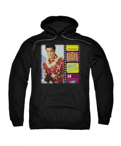 Elvis Presley Hoodie | BLUE HAWAII ALBUM Pull-Over Sweatshirt $14.40 Sweatshirts