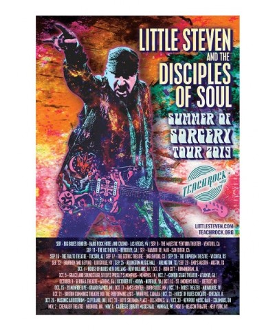 Little Steven Poster-2019 Fall Tour 12.5" x 18.5" $3.30 Decor