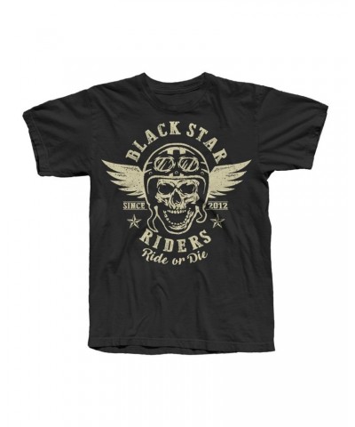 Black Star Riders Skeleton Biker Black T-Shirt $10.57 Shirts