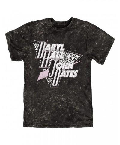 Daryl Hall & John Oates T-shirt | Animal Print Logo Mineral Wash Shirt $10.78 Shirts