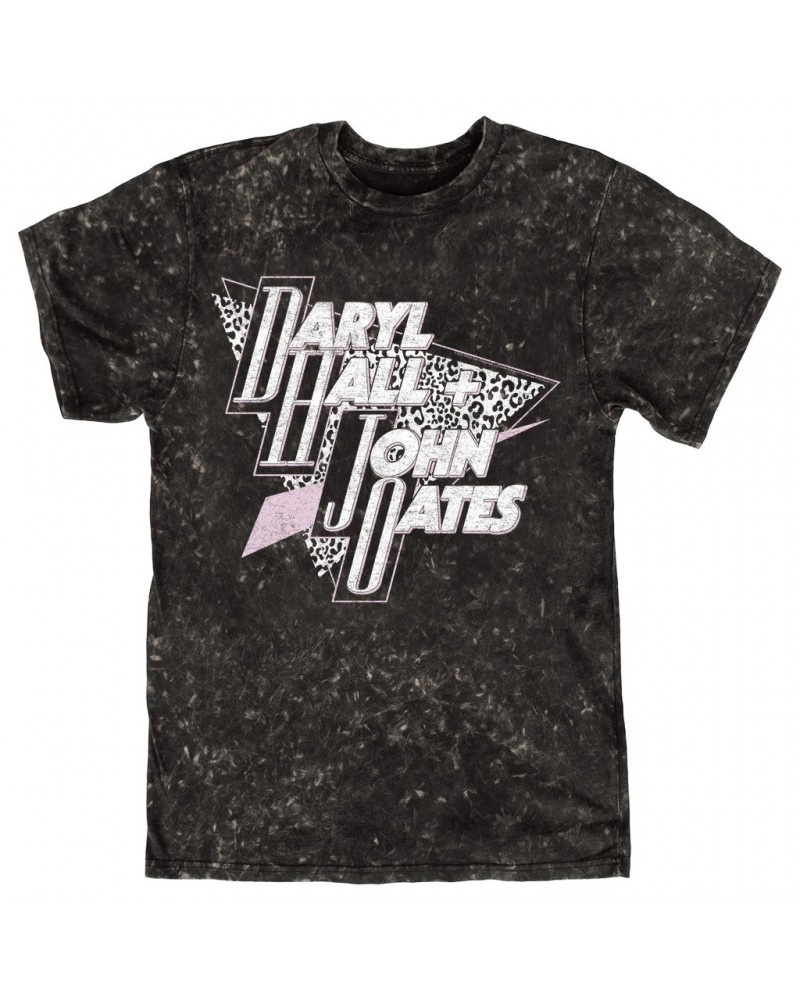 Daryl Hall & John Oates T-shirt | Animal Print Logo Mineral Wash Shirt $10.78 Shirts