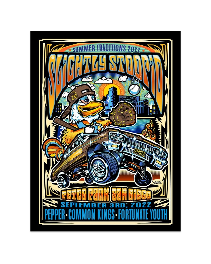 Slightly Stoopid 9/3 San Diego CA SHOW POSTER - Regular & Foil - Mark Sgarbossa $18.40 Decor