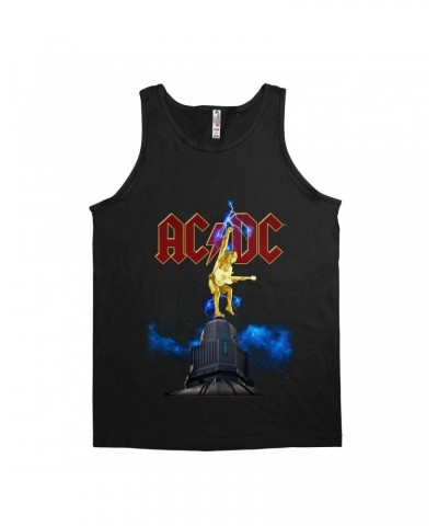 AC/DC Unisex Tank Top | Angus Young Thunder Statue Design Shirt $12.48 Shirts