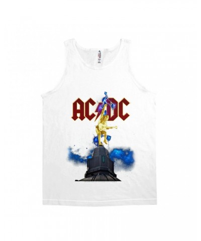 AC/DC Unisex Tank Top | Angus Young Thunder Statue Design Shirt $12.48 Shirts