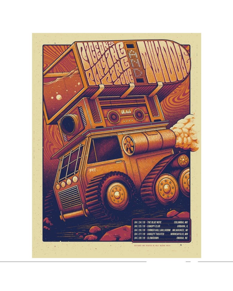 Pigeons Playing Ping Pong 2019 Road to Red Rocks Poster $12.90 Decor