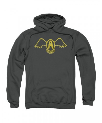 Aerosmith Hoodie | RETRO LOGO Pull-Over Sweatshirt $15.05 Sweatshirts