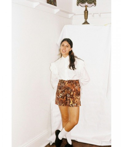 Annie Hamilton NIGHT OFF' SHORTS - AUTUMN PRINT $48.85 Shorts