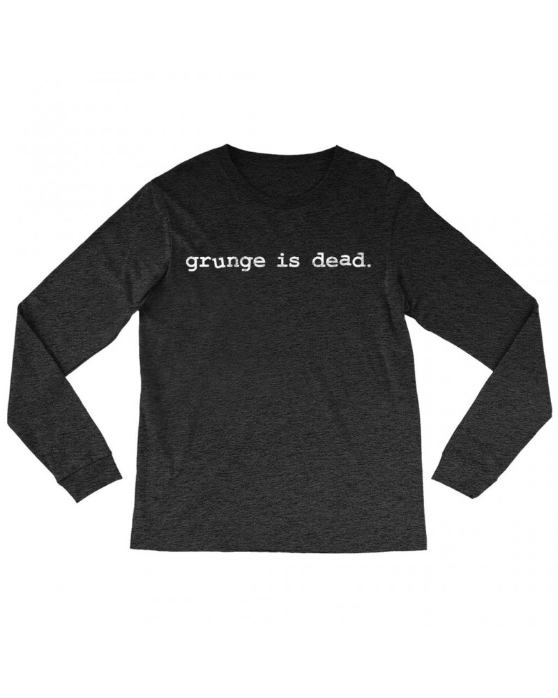 Nirvana Long Sleeve Shirt | Grunge Is Dead Worn By Kurt Cobain Shirt $12.88 Shirts