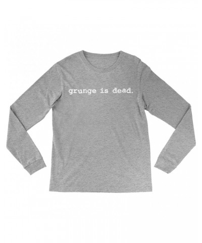 Nirvana Long Sleeve Shirt | Grunge Is Dead Worn By Kurt Cobain Shirt $12.88 Shirts