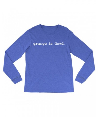 Nirvana Long Sleeve Shirt | Grunge Is Dead Worn By Kurt Cobain Shirt $12.88 Shirts