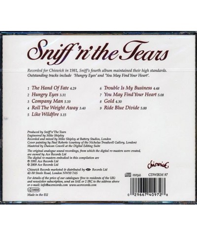 Sniff 'n' The Tears CD - Ride Blues Divide $10.75 CD