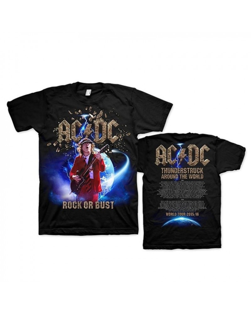 AC/DC Limited Edition Thunderstruck Around The World T-Shirt $18.00 Shirts