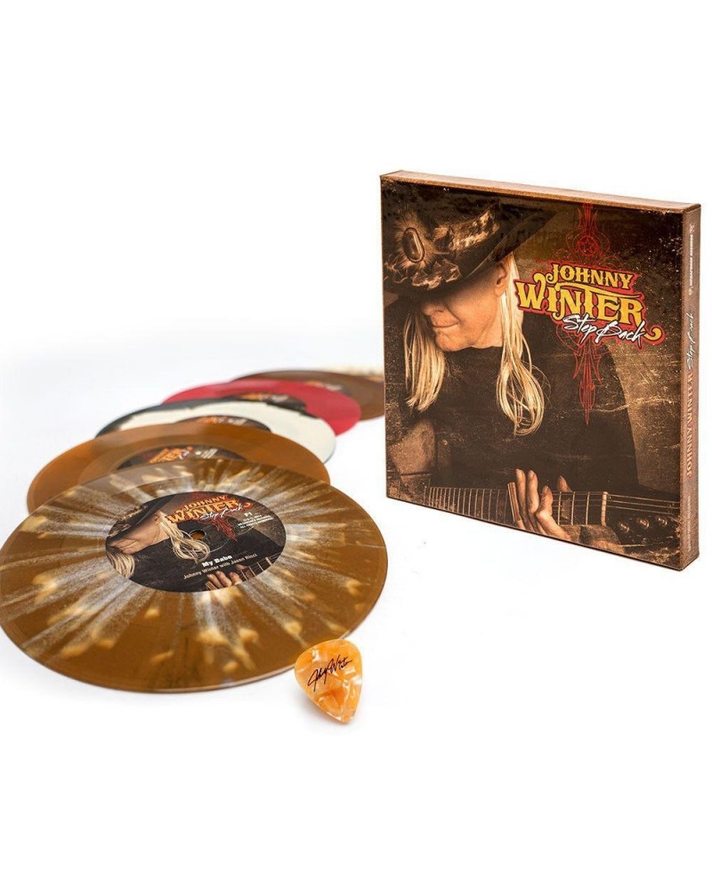 Johnny Winter STEP BACK Vinyl Record Box Set $17.38 Vinyl