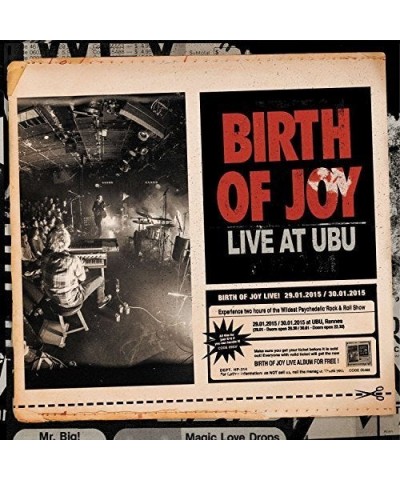 Birth Of Joy LIVE AT UBU CD $5.10 CD