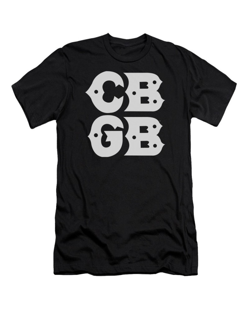 Cbgb Slim-Fit Shirt | STACKED LOGO Slim-Fit Tee $9.40 Shirts