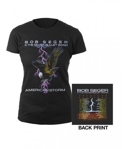 Bob Seger & The Silver Bullet Band American Storm Tour Women's Shirt $10.48 Shirts