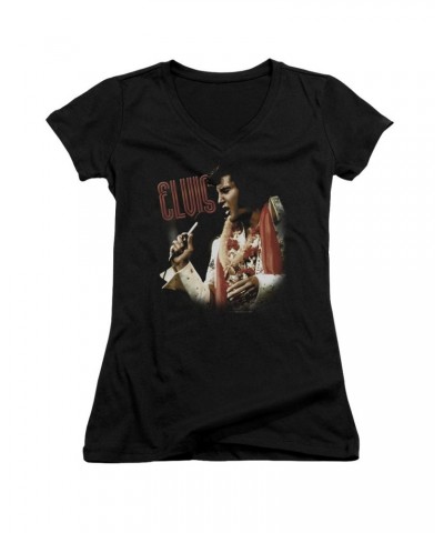 Elvis Presley Junior's V-Neck Shirt | SOULFUL Junior's Tee $7.56 Shirts