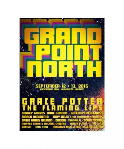 Grace Potter Grand Point North 2015 Moon Poster $1.29 Decor