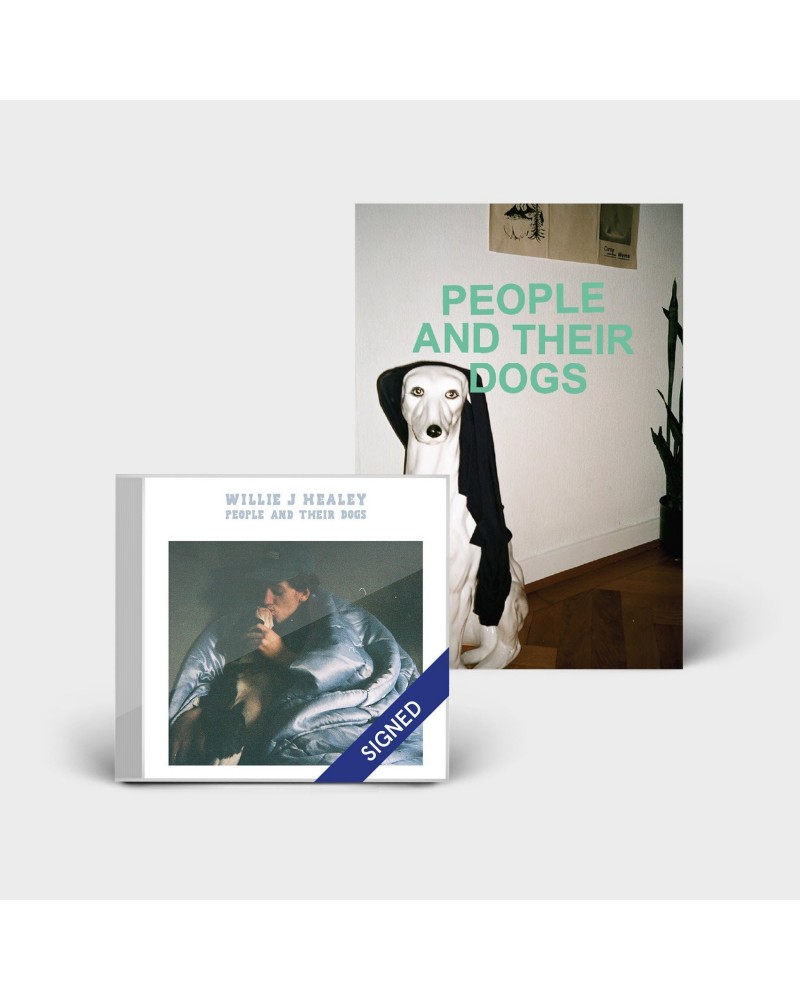 Willie J Healey PEOPLE AND THEIR DOGS - SIGNED CD + ZINE $7.11 CD